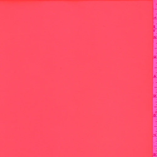 Neon Orange Stretch Crepe Faille Fabric