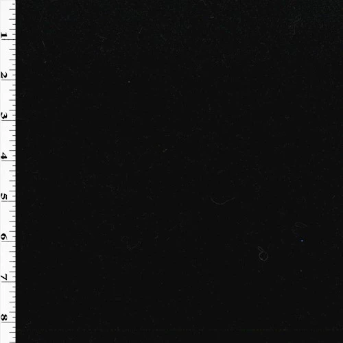 Night Black Wool Blend Textured Twill Woven Jacketing Fabric