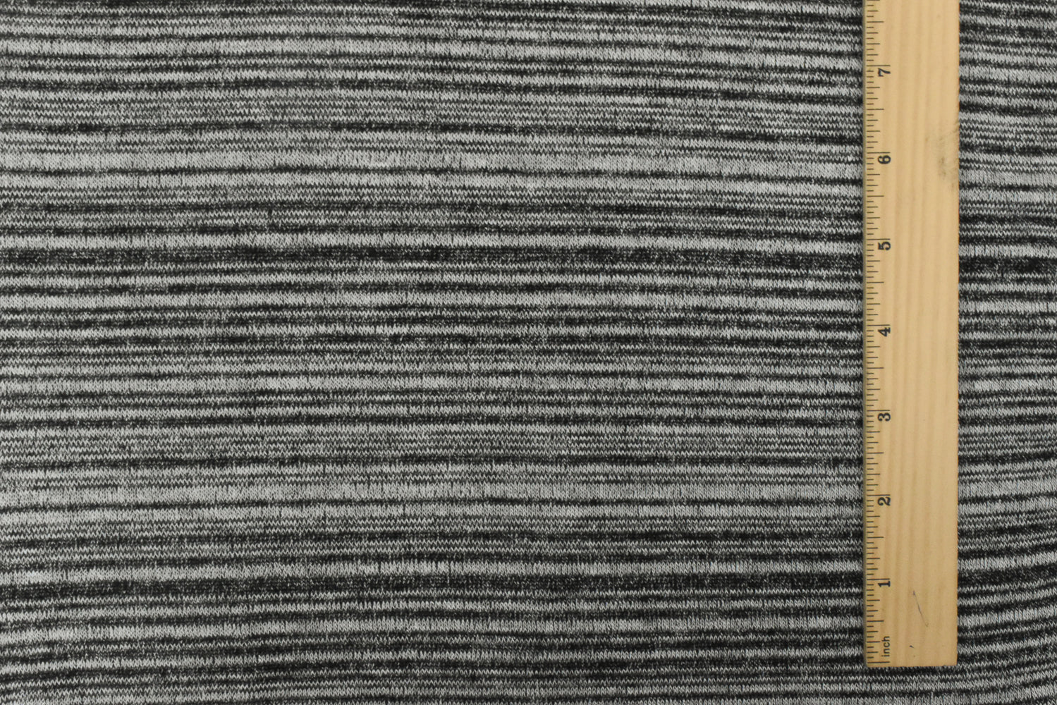Old White-Black Stripe Stretch Jersey Knit Fabric - Image 4