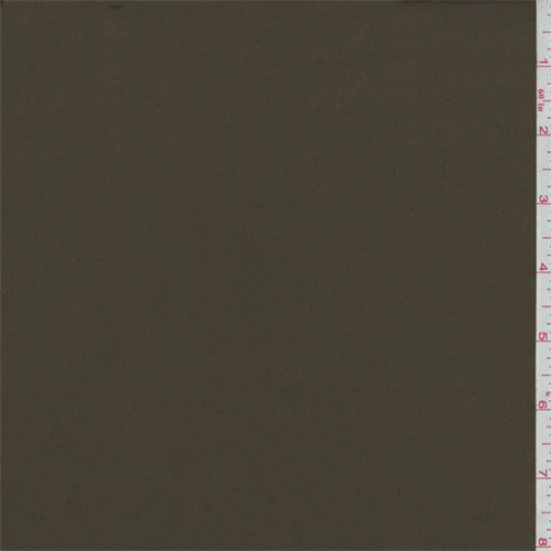Olive Brown Patent Leather Look Rainwear Fabric