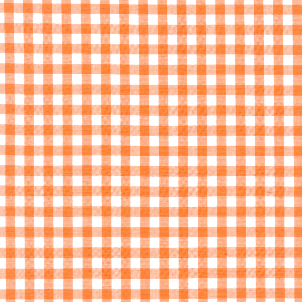 Orange 1/4 Inch Gingham Fabric - Reorderable