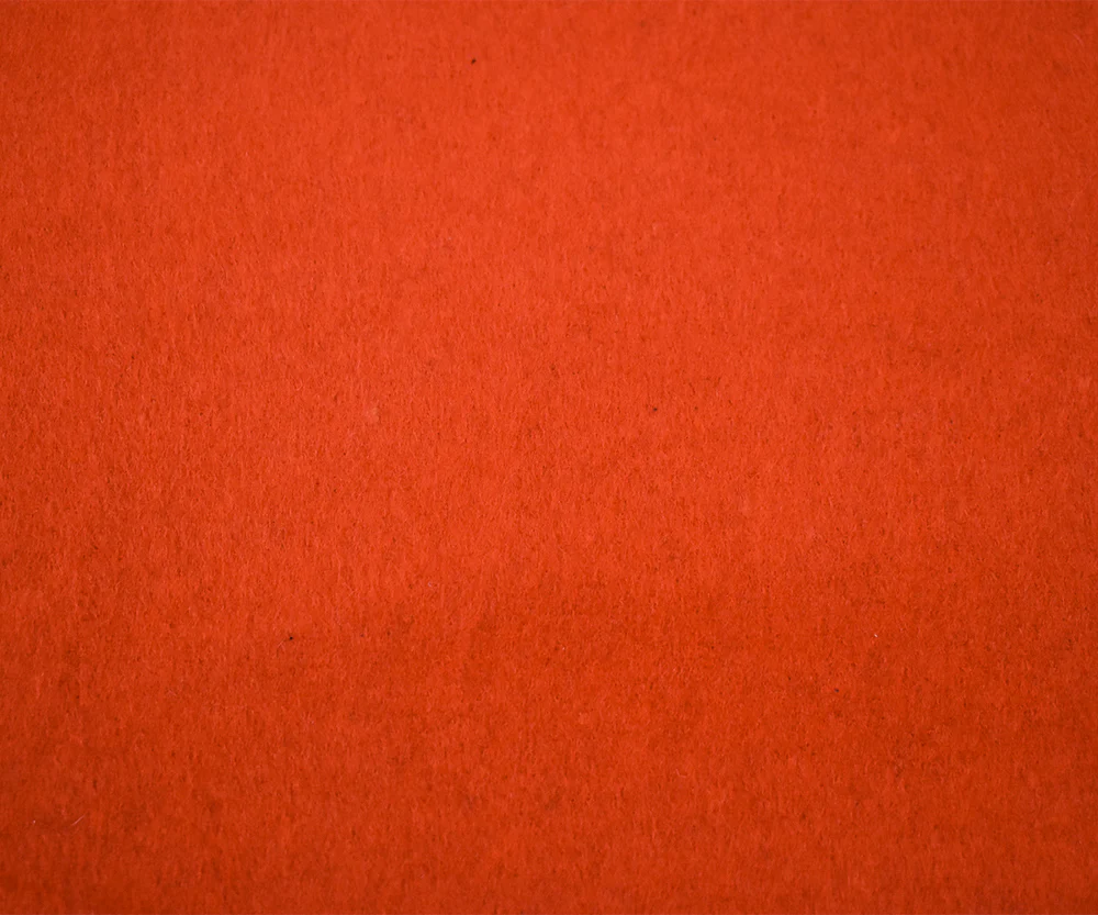 Orange Melton Wool-Poly Blend Solid Brush Double Woven Jacketing Fabric - Image 4