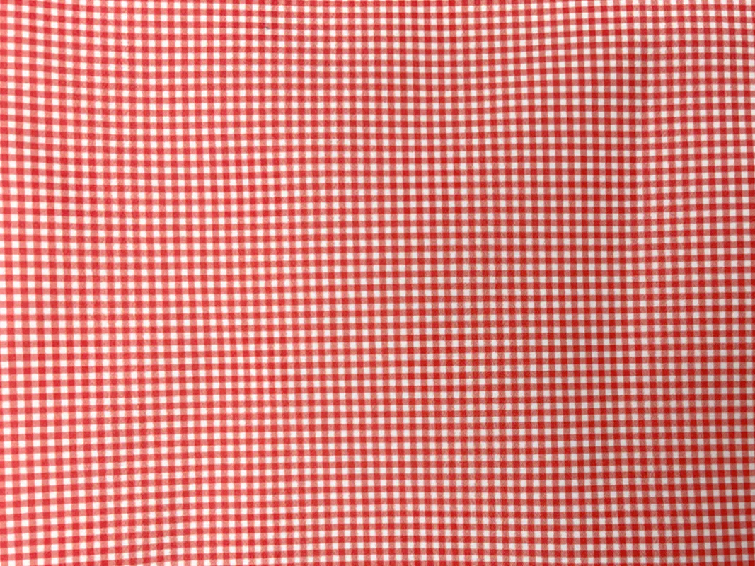 Orange-Multi Gingham Water Repellent Boardshort Woven Fabric - Image 3