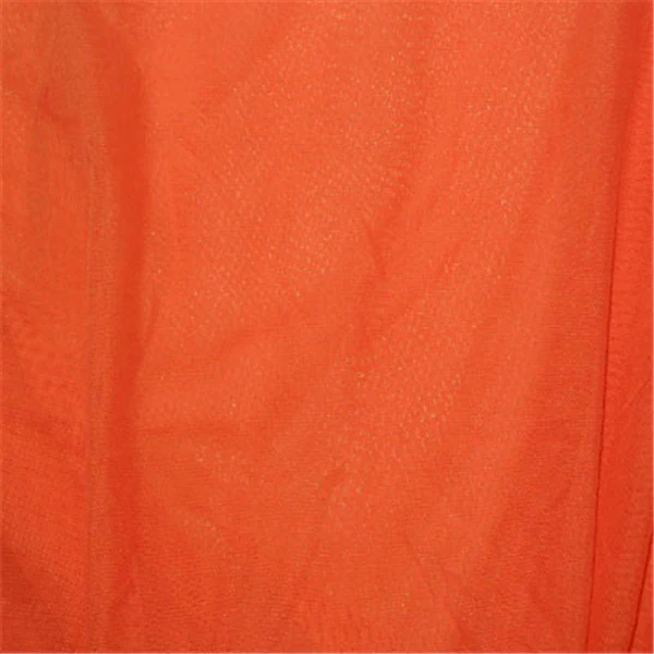 Orange Stretch Mesh Bolt Fabric