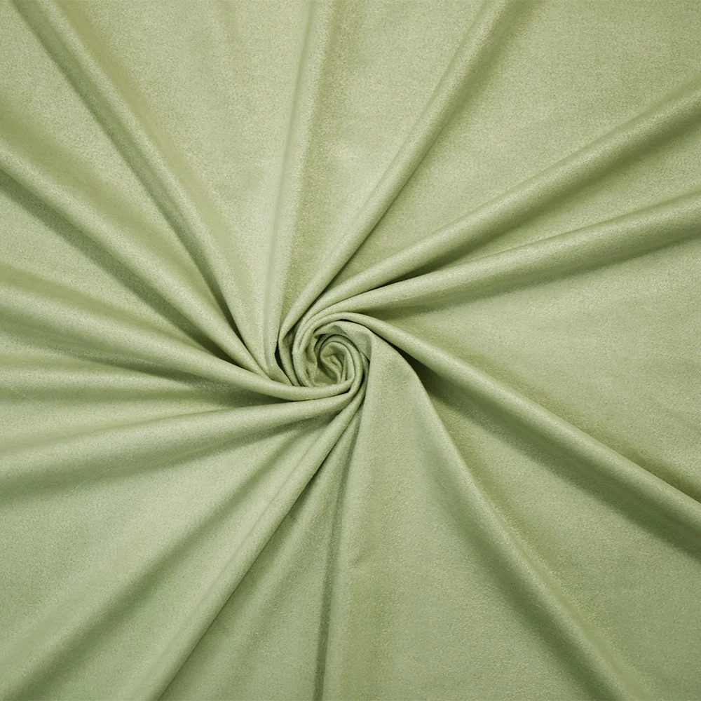 Pastel Green Stretch Spandex Solid Microsuede Knit Fabric