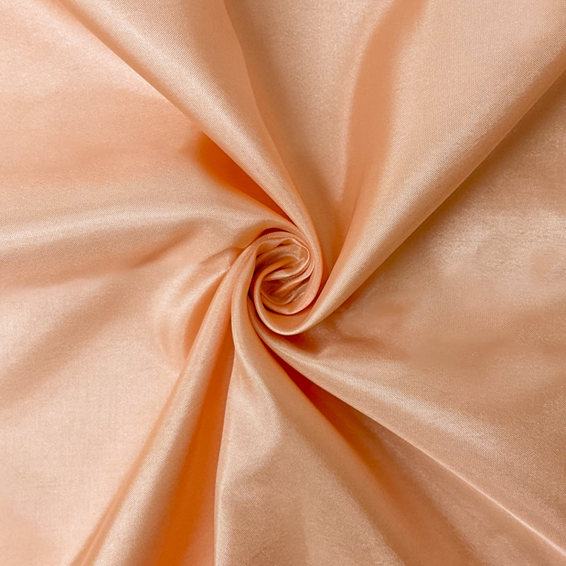 Peach Beige Poly China Silk Solid Lining Woven Fabric
