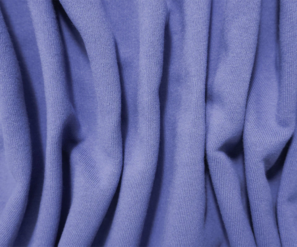 Periwinkle 18 oz. Cotton Heavy Sweatshirt Fleece Knit Fabric - Image 2