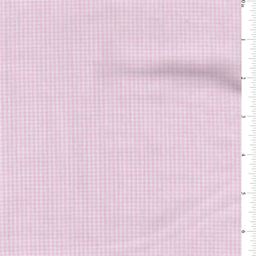 Pink 1/16 Inch Gingham Fabric - Reorderable
