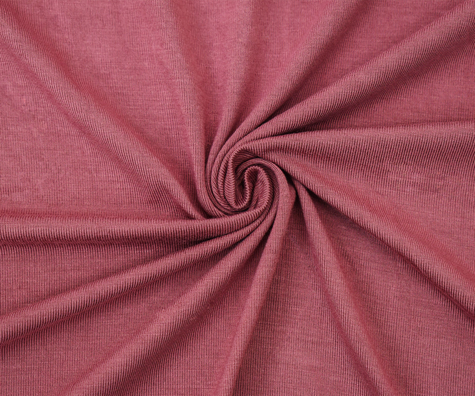 Pink Bamboo Solid Stretch Jersey Knit Fabric - Image 2