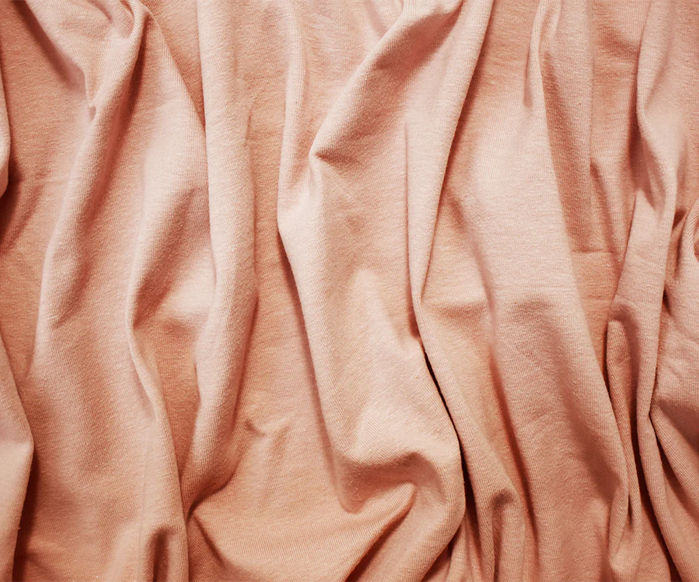Pink Cotton Solid Stretch Spandex Jersey Knit Fabric - Image 3
