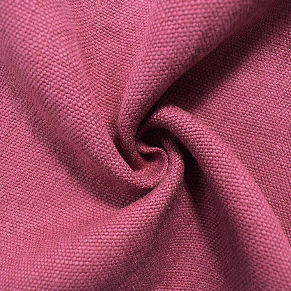 Pink Moygashel Washed Irish Linen Solid Home Decorating Woven Fabric