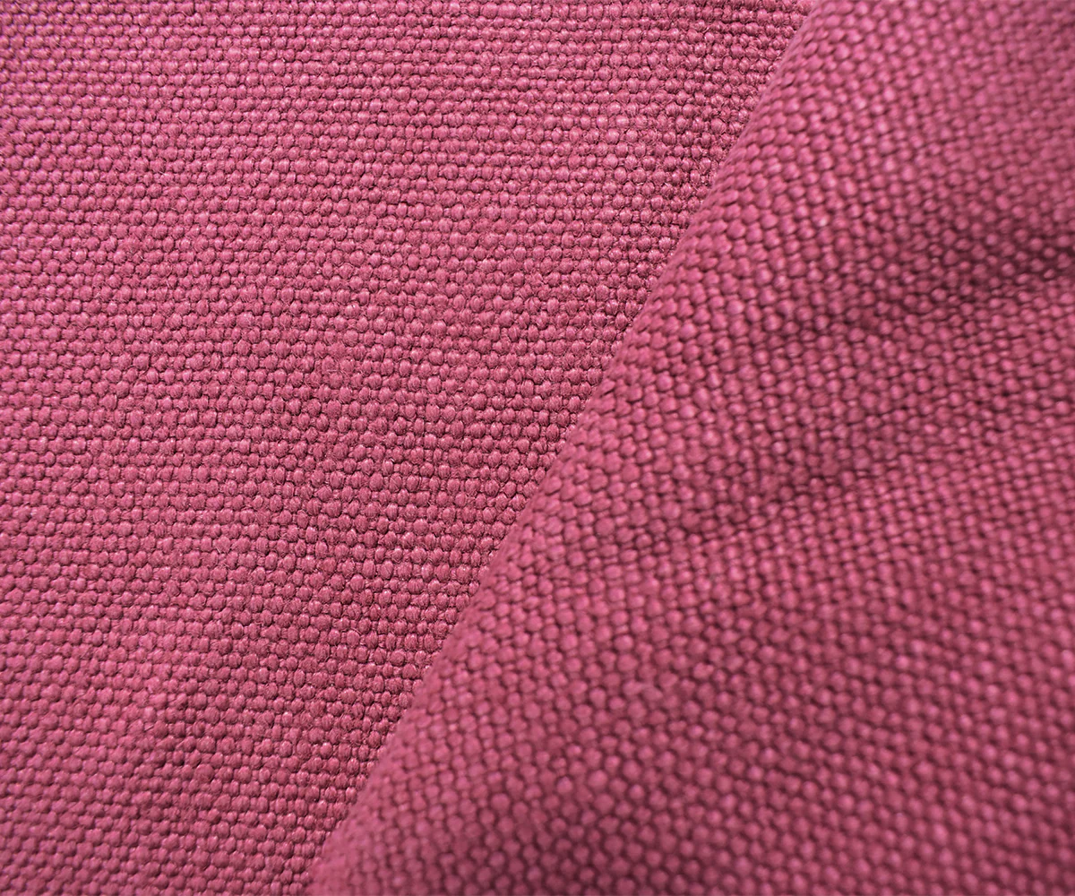Pink Moygashel Washed Irish Linen Solid Home Decorating Woven Fabric - Image 2