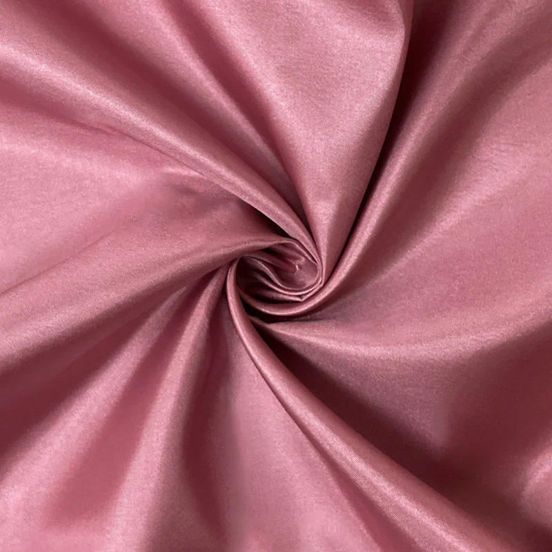 Pink Poly China Silk Solid Lining Woven Fabric
