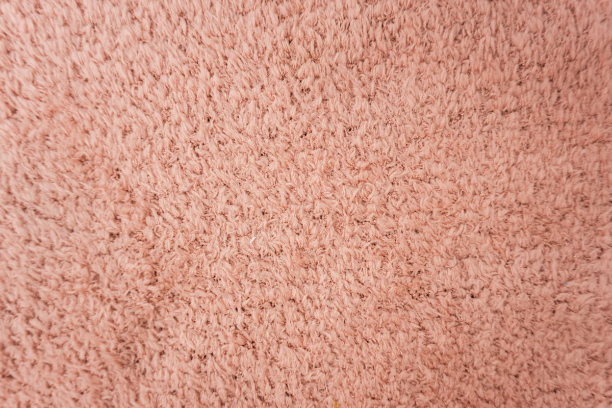 Pink Poly Spandex Stretch Solid Curly Teddy Fleece Knit Fabric - Image 4
