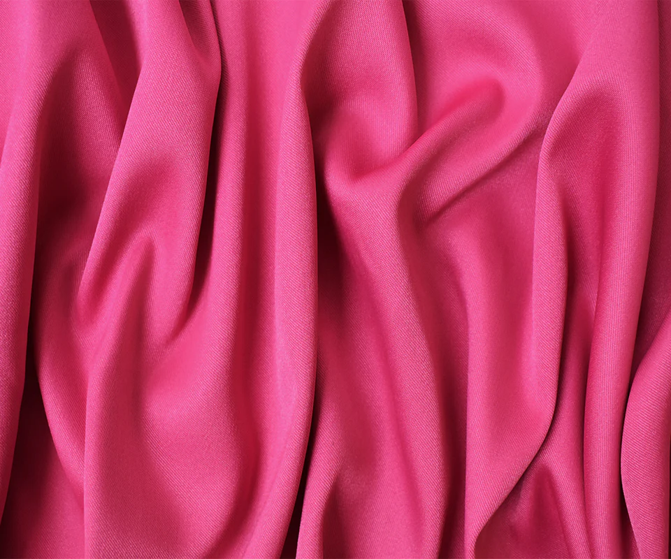 Pink Poly Spandex Stretch Solid Stretch Lamour Woven Fabric - Image 3