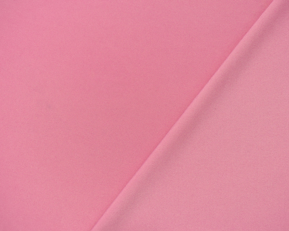 Pink Poly Stretch Spandex Solid Semi-Sheer ITY Knit Fabric - Image 2