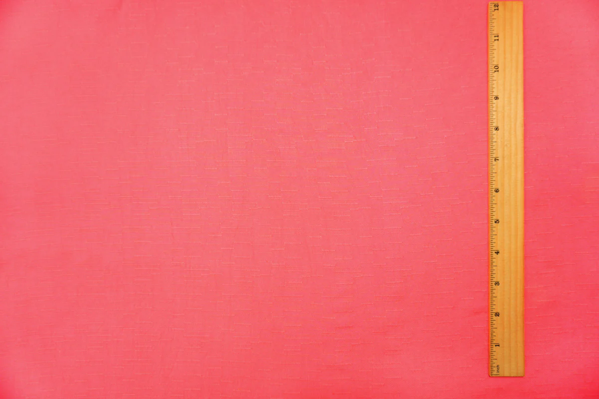 Pink Rayon Slub Linen-Look Challis Woven Fabric - Image 5