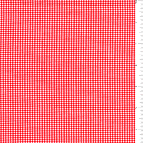 Red 1/16 Inch Gingham Fabric - Reorderable