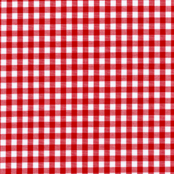 Red 1/4 Inch Gingham Fabric - Reorderable