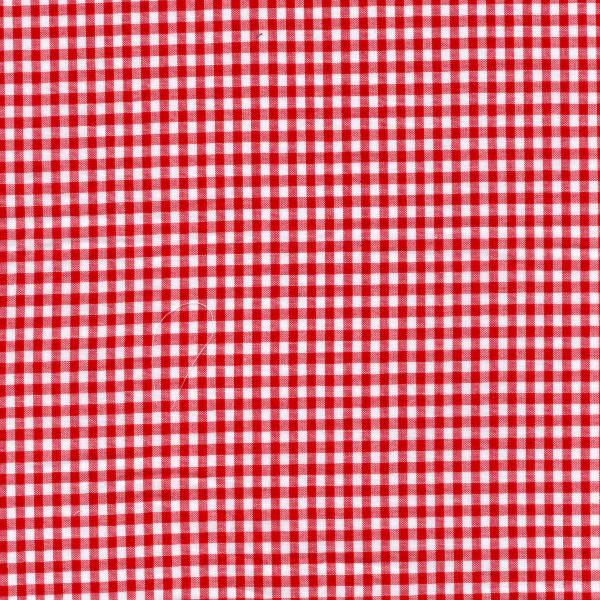 Red 1/8 Inch Gingham Fabric - Reorderable