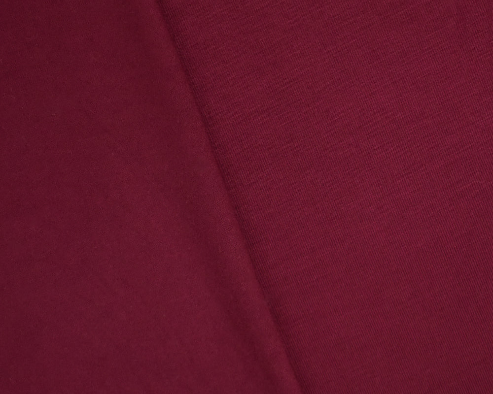 Red Bamboo Solid Stretch Jersey Knit Fabric - Image 2
