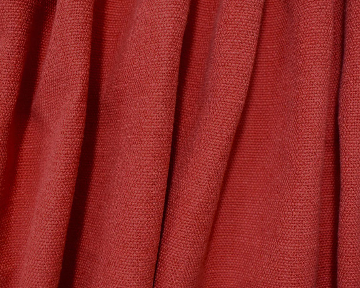 Red Linen Slub Solid Canvas Woven Fabric - Image 3