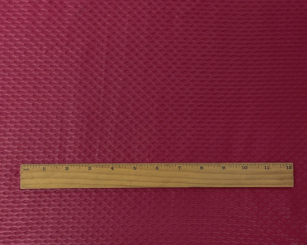 Red Nylon Spandex Stretch Mesh Knit Famous Maker Yoga Fabric - Image 4