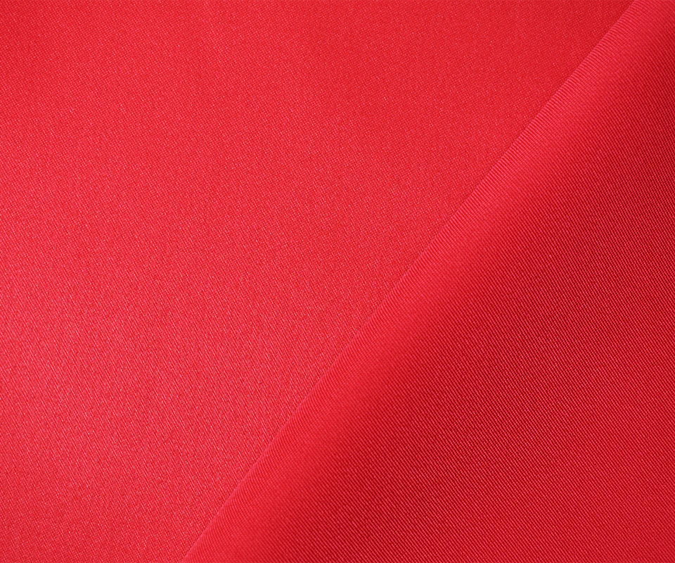 Red Poly Spandex Stretch Solid Stretch Lamour Woven Fabric - Image 2