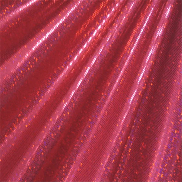 Red/Red Hologram Dot Bolt Fabric