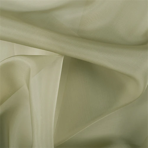 Runway Silks Avocado Silk Organza Fabric - Reorderable