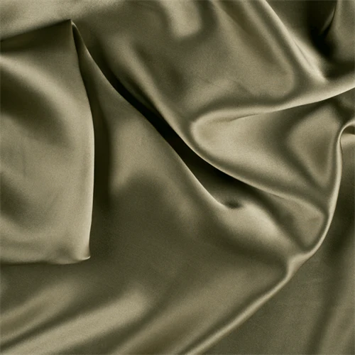 Runway Silks Avocado Stretch Silk Charmeuse Fabric - Reorderable