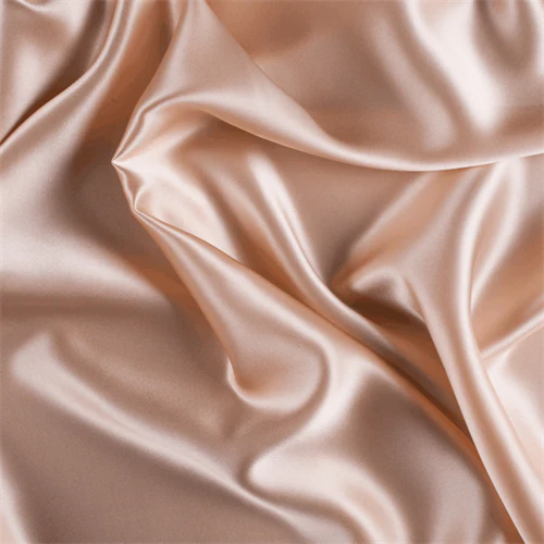 Runway Silks Bisque Stretch Silk Charmeuse Fabric - Reorderable