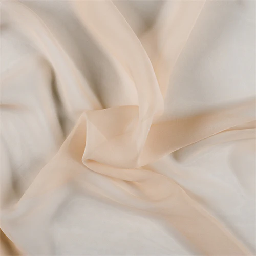 Runway Silks Bisque Wide Silk Chiffon Fabric - Reorderable
