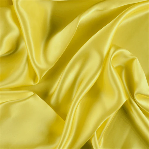 Runway Silks Bright Yellow Stretch Silk Charmeuse Fabric - Reorderable