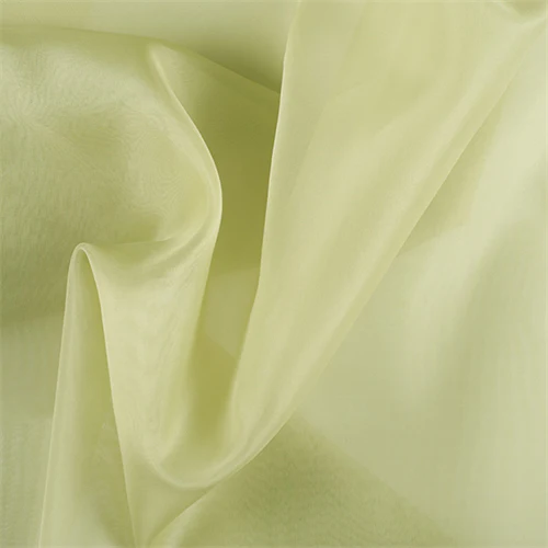 Runway Silks Celery Silk Organza Fabric - Reorderable