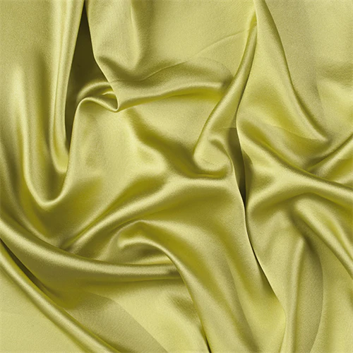 Runway Silks Chartreuse Silk Crepe Back Satin Fabric - Reorderable