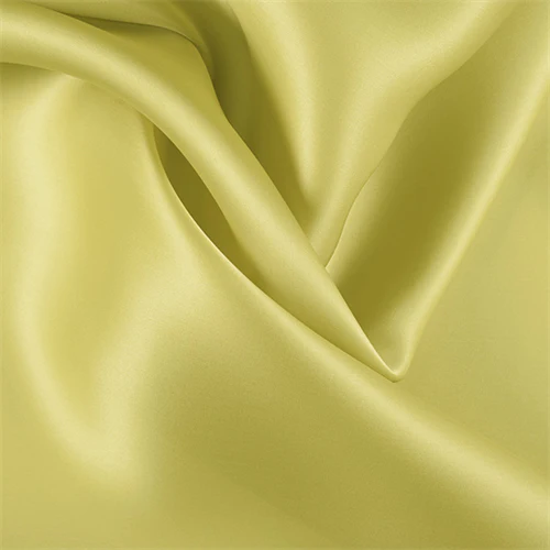 Runway Silks Chartreuse Silk Satin Organza Fabric - Reorderable