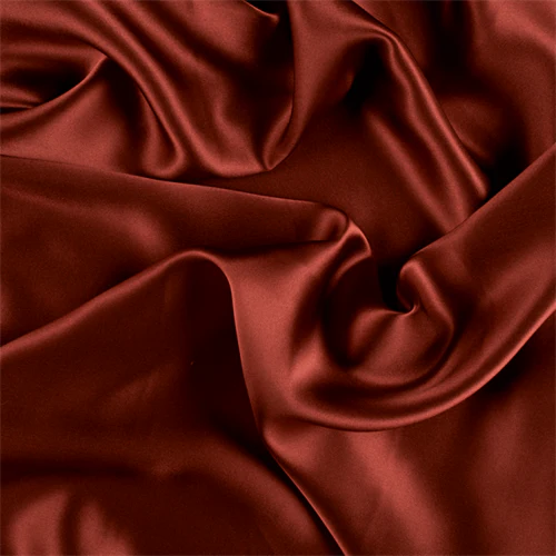Runway Silks Copper Silk Charmeuse Fabric - Reorderable