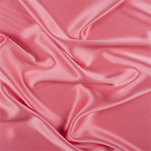 Runway Silks Coral Silk Crepe Back Satin Fabric - Reorderable