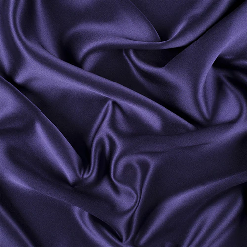 Runway Silks Dark Purple Silk Crepe Back Satin Fabric - Reorderable