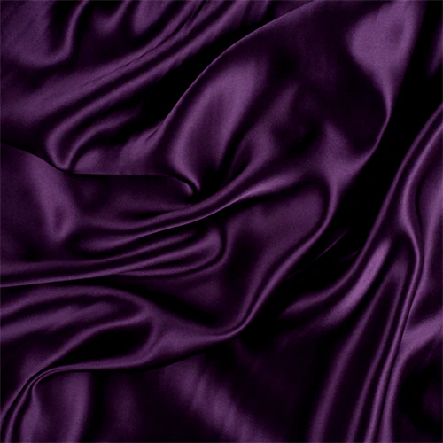 Runway Silks Eggplant Silk Charmeuse Fabric - Reorderable