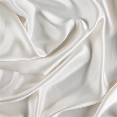 Runway Silks Eggshell Silk Charmeuse Fabric - Reorderable