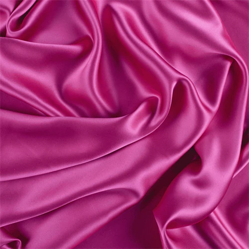 Runway Silks Fuschia Silk Charmeuse Fabric - Reorderable