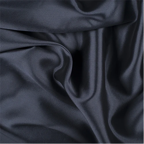 Runway Silks Gray/Black Silk/Wool Gab - Reorderable