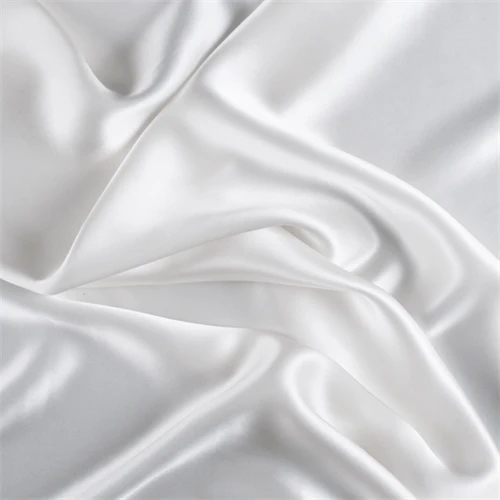 Runway Silks Ivory Silk Charmeuse Fabric - Reorderable