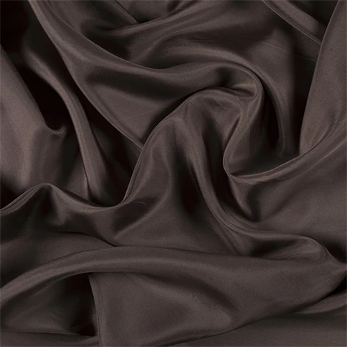 Runway Silks Latte Silk Habotai Fabric - Reorderable