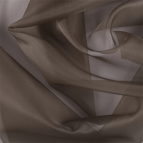 Runway Silks Latte Silk Organza Fabric - Reorderable