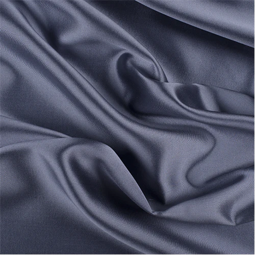 Runway Silks Lavender/Black Silk/Wool Gab Fabric - Reorderable