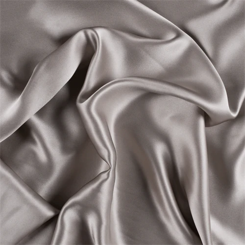 Runway Silks Light Taupe Silk Charmeuse Fabric - Reorderable
