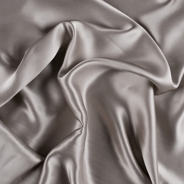 Runway Silks Light Taupe Stretch Silk Charmeuse Fabric - Reorderable
